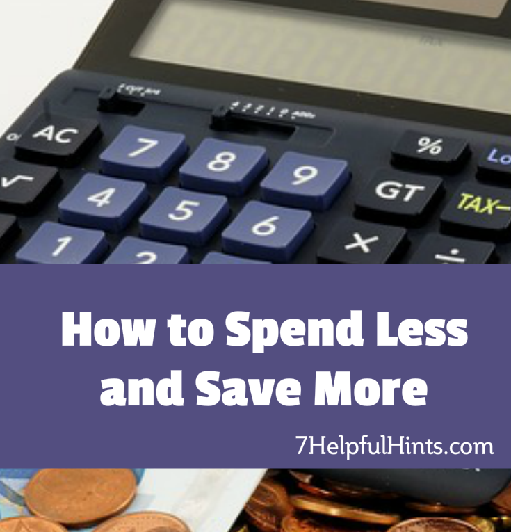 how to spend less and save more