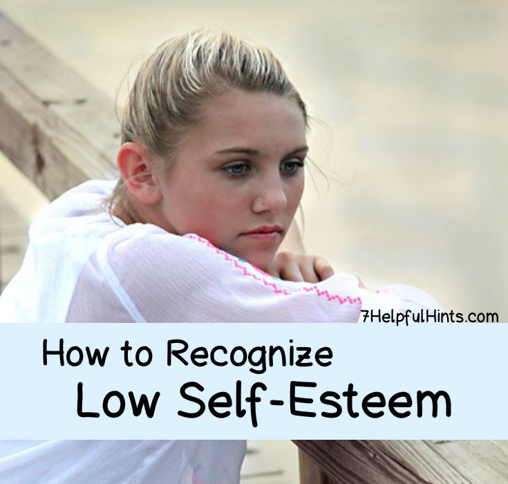 how to recognize low self esteem